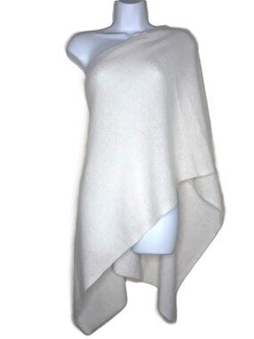 Alashan 100% Cashmere Dress Topper Poncho OSFM Lightweight Chic